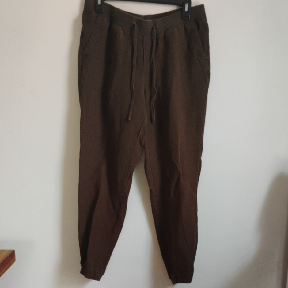 Old Navy | Olive Green Linen Joggers | M | EUC